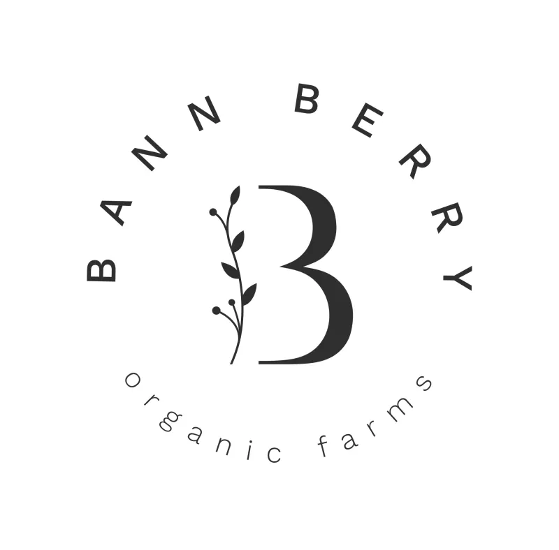 Bann Berry logo lockup in black on a light field.